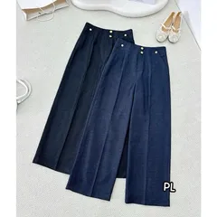 Quần công sở ống suông cúc PL - Thiết kế trẻ trung thanh lịch, form dáng đẹp - May0915