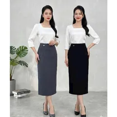 Chân váy Midi Phong Cách Thời Trang cho Nữ - Thiết Kế Đơn Giản & Sang Trọng - Phù hợp cho mọi dịp - May0915