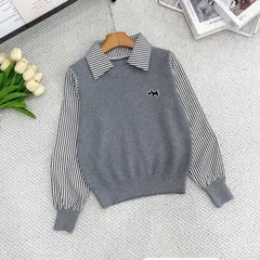 Áo len dài tay phối cổ sơ mi trẻ trung phong cách DP866 - May0915