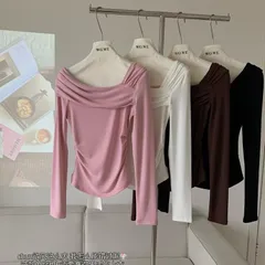 SALE- Áo thun len lệch vai hàng QC siêu mềm, áo mặc được 2 kiểu trễ vai và lệch vai - May0915