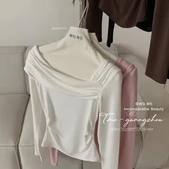 SALE- Áo thun len lệch vai hàng QC siêu mềm, áo mặc được 2 kiểu trễ vai và lệch vai - May0915