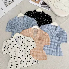 Áo sơ mi công sở cổ vest thanh lịch chất vải mềm mát, Áo PL siêu xinh - May0915