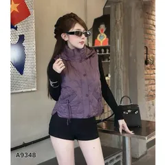 Áo phao gile nữ A9348 có mũ tháo rời form dáng trẻ trung siêu đẹp - May0915