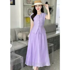 Sét váy đũi tằm siêu hot, sét váy đi biển cực xinh - Nữ Women - May0915