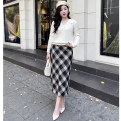 Áo len cổ tim fome basic dễ mặc dễ mix đồ - May0915