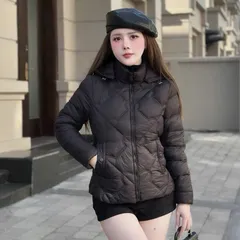 Áo khoác phao siêu nhẹ có mũ tháo rời, kiểu dáng thời trang chất liệu mềm nhẹ và ấm áp- ANG - May0915