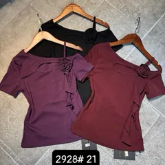 Áo thun kiểu lệch vai hàng QC chất cotton siêu đẹp co giãn - May0915