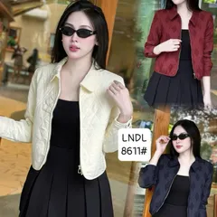 Áo khoác nữ QC cao cấp 8611 cổ bẻ siêu nhẹ, gọn dáng, thời trang - May0915
