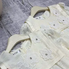 Váy ren mềm 2 lớp siêu đẹp, váy ren cổ thuỷ thủ đính hoa xinh - May0915
