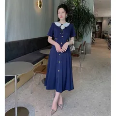Sét váy công sở cổ sen kèm tag hoa xinh - May0915