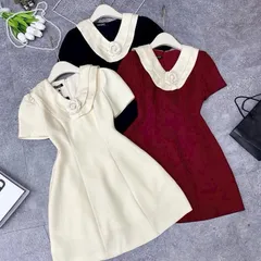 Váy chữ a 7 mảnh tôn dáng, hàng 2 lớp ép mùng đẹp - May0915