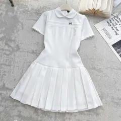 Váy xếp li đuôi cá cổ sen trẻ trung tôn dáng. Váy mặc đi làm đi chơi đều đẹp - May0915
