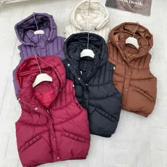 Áo gile phao siêu nhẹ chất phao xịn xò mũ tháo rời được - May0915