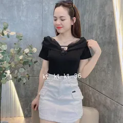 Áo thun trễ vai cotton mềm mát