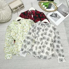 Áo sơ mi công sở hoạ tiết cổ nơ lệch - May0915