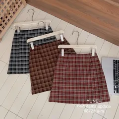 Chân váy dạ kẻ chữ A trẻ trung - May0915