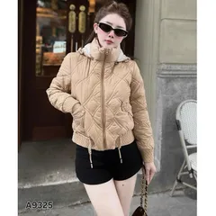 Áo phao nữ A9325 có mũ tháo rời form bo gấu trẻ trung gọn dáng - May0915