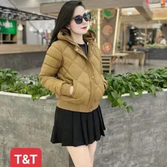 Áo khoác phao lót lông siêu nhẹ ấm áp mã 8888