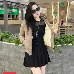 Áo khoác phao lót lông siêu nhẹ ấm áp mã 8888