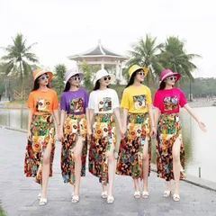 Sét váy đi chơi, đi biển, đồng phục nhóm - May0915