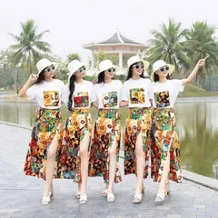 Sét váy đi chơi, đi biển, đồng phục nhóm - May0915