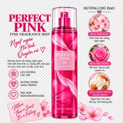 Xịt Thơm Toàn Thân Bodymist Perfect Pink New 236ml thơm quyến rũ ngọt ngào 835928