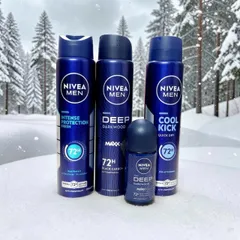 NIVEA MEN Xịt Khử Mùi Nam 72H Chăm Sóc Cơ Thể Hằng Ngày