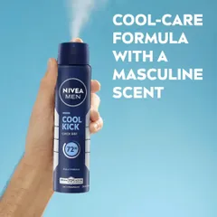 NIVEA MEN Xịt Khử Mùi Nam 72H Chăm Sóc Cơ Thể Hằng Ngày