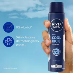 NIVEA MEN Xịt Khử Mùi Nam 72H Chăm Sóc Cơ Thể Hằng Ngày