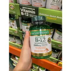Bổ sung Vitamin B12 Nature's Bounty Vitamin B12 2500mcg 300 viên