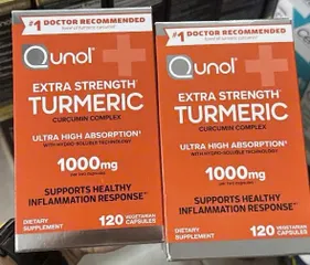 VIÊN TINH CHẤT NGHỆ TƯƠI 120 viên QUNOL EXTRA STRENGTH TURMERIC CURCUMIN COMPLEX 1000MG MỸ 836015