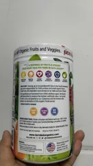 Bột trái cây rau củ hưu cơ terra kai organics Juce Super veggie vitamin Blend.Hàng mý.