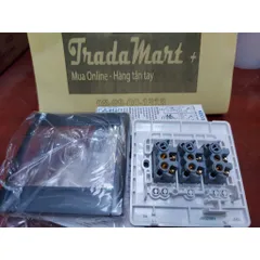 [Hàng chính hãng Hager] - Công tắc ba 1 chiều màu Carbon WGL131CA Hager