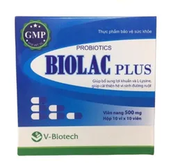 Men Vi Sinh Probiotics Biolac Plus V-Biotech - Hộp 100 Viên