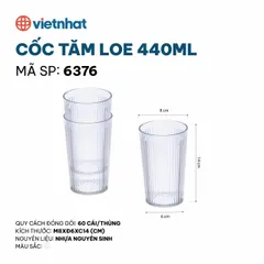 CỐC TĂM LOE HOKORI VIỆT NHẬT 440ML 6376
