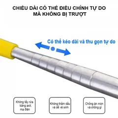 Cần Rút Bình Xịt Điện Ren 14mm Inox Cao Cấp Không Gỉ, Chịu Áp Lực Nước Cao, Cần Phun Thuốc Trừ Sâu, Tưới Cây, Tưới Vườn