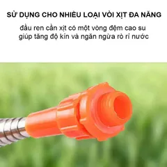 Cần Rút Bình Xịt Điện Ren 14mm Inox Cao Cấp Không Gỉ, Chịu Áp Lực Nước Cao, Cần Phun Thuốc Trừ Sâu, Tưới Cây, Tưới Vườn