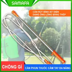Cần Rút Bình Xịt Điện Ren 14mm Inox Cao Cấp Không Gỉ, Chịu Áp Lực Nước Cao, Cần Phun Thuốc Trừ Sâu, Tưới Cây, Tưới Vườn