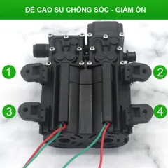Máy bơm đôi tăng áp lực nước mini 12V SM-G8, tự ngắt, công suất lớn