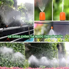 Béc Tưới Phun Sương Đơn Cam Cao Cấp - Đầu Phun Siêu Mịn, Tiết Kiệm Nước, Tưới Lan, Rau, Cây Cảnh, Hệ Thống Tưới Tự Động