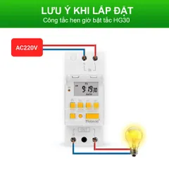 Công tắc hẹn giờ bật tắt điện 220V HG30 công suất lớn 30A, 28 chương trình và có thời gian chính xác