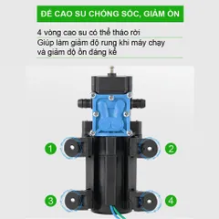 Máy tăng áp lực nước mini Samafa, máy bơm áp lực 12v áp suất nước mạnh, dùng tưới cây, rửa xe