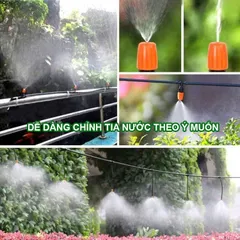 Bộ Máy Bơm Phun Sương 12V Kèm Béc Nhựa Tưới Cây, Làm Mát, Phun Sương Làm Vườn, Áp Lực Mạnh, Tiết Kiệm Nước