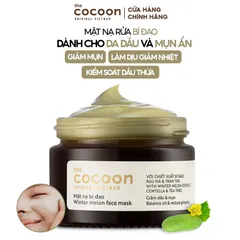 [BEBU] Mặt Nạ Bí Đao Cocoon 100ml Hỗ Trợ Ngừa Mụn Kiềm Dầu Làm Dịu Da Thuần Chay Dịu Nhẹ Tự Nhiên