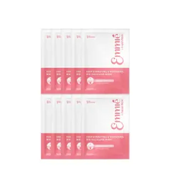 [BEBU] COMBO 10 Mặt Nạ Sinh Học Emmié Deep Hydrating Whitening Bio-Cellulose 8HAs B3 Cấp Ẩm Sâu Dưỡng Sáng Da