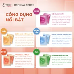 [BEBU] Hộp Mặt Nạ Emmié Microfiber Mask Bộ Sưu Tập Cầu Sung Dừa Đủ Xoà 10 Miếng x 28g Dưỡng Sáng Cấp Ẩm