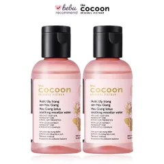 [BEBU] COMBO 2 Nước Tẩy Trang Sen Hậu Giang Cocoon 2x50ml - Làm Sạch Dịu Nhẹ Cấp Ẩm Cho Da Nhạy Cảm