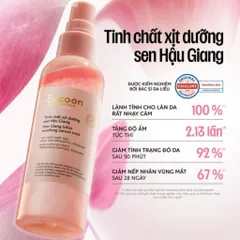 [BEBU] COMBO 2 Tinh chất xịt dưỡng Sen Hậu Giang Cocoon Thuần Chay Dưỡng Ẩm Phục Hồi Da 2x50ml