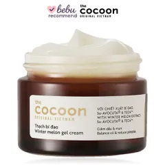[BEBU] Thạch Bí Đao Cocoon 100ml Kem dưỡng ẩm dạng gel cấp nước dịu nhẹ giảm bóng nhờn cho da dầu mụn