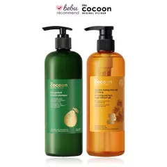 [BEBU] COMBO Dầu Gội Bưởi & Gel Tắm Đường Thốt Nốt Cocoon 2x500ml - Giảm Gãy Rụng Tóc Và Dưỡng Ẩm Mịn Da